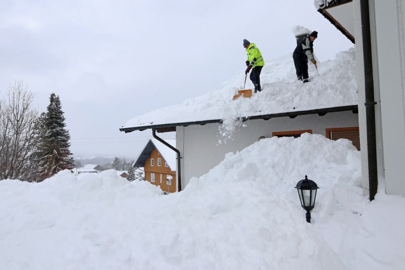 Roof Snow Raking in Long Island, NY