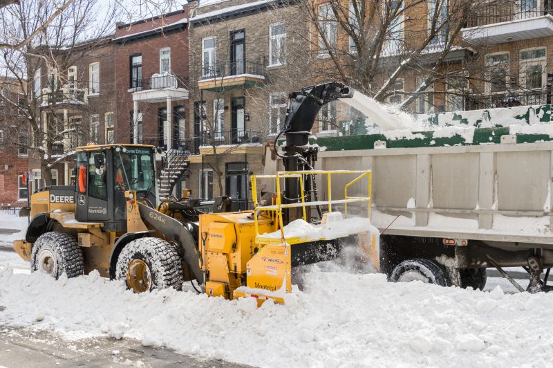 Snow Removal Equipment at Work